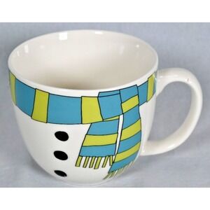 SCMHome Snowman Scarf 16 oz Ceramic Mug Treats Soup